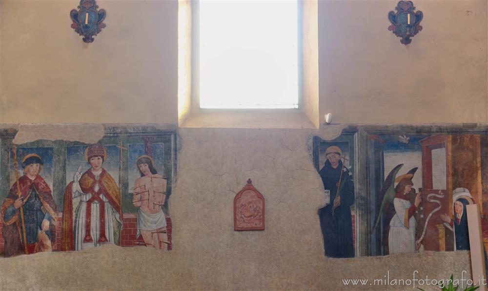 Benna (Biella) - Affreschi di Gaspare da Ponderano nella Chiesa di San Pietro